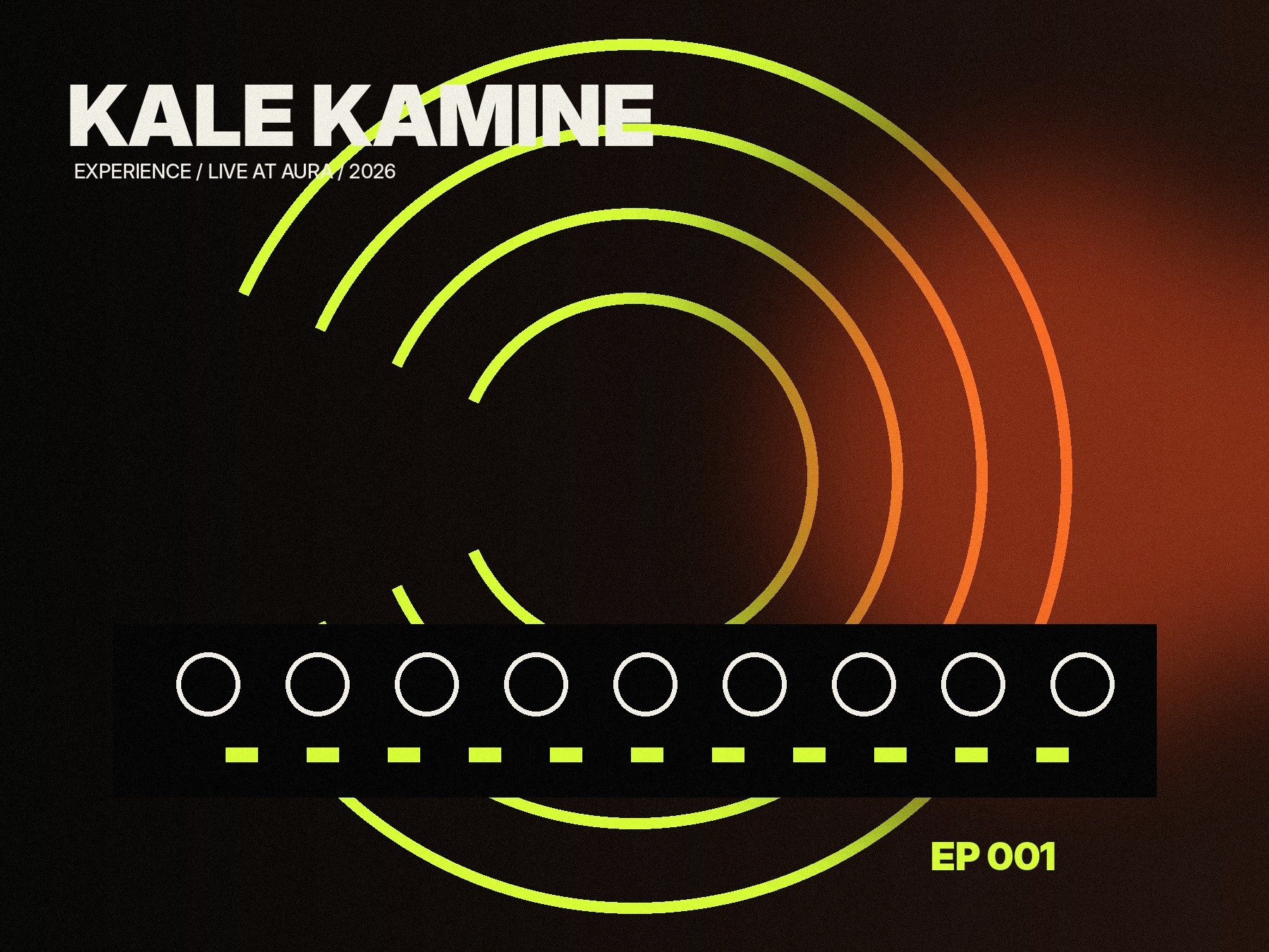 Capa do live set Kale Kamine Experience at AURA 2026